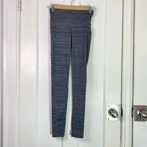 Athleta Grey High Waist Legging Jacquard Print Size XXS